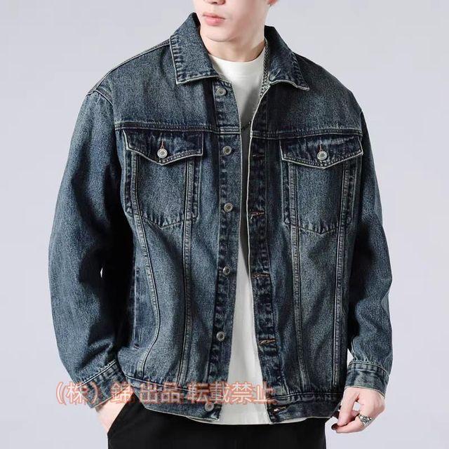 デニムジャケット メンズ ジャケット デニム ジージャン おしゃれ　カッコイイ 株式会社錦アウター 春秋冬服　着回し