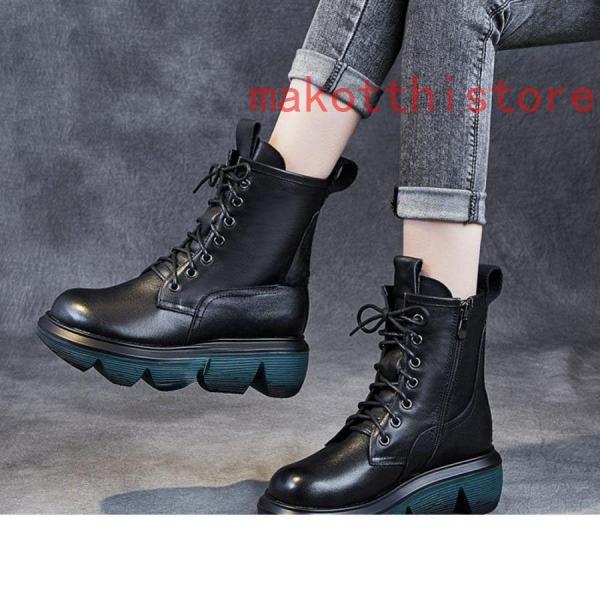 ブーツ大きいサイズレディースショートブーツ編み上げブーツ25cm25.5cm26cm26.5cm対応レースアップブーツ錦幅広甲高ワイズ4eローヒールブラック ブーツ大きいサイズレディースショートブーツ編み上げブーツ25cm25