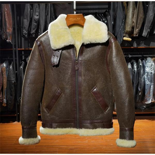 B-3 フライトジャケット ムートン 羊革 SUBURBAN 楽天市場】本革