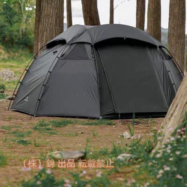 2023年改良型軽量ツーリングドームテント210TポリエステルUVカット 株式会社錦 防風耐水圧3000mmブラックシェルターに適用するアウトドア