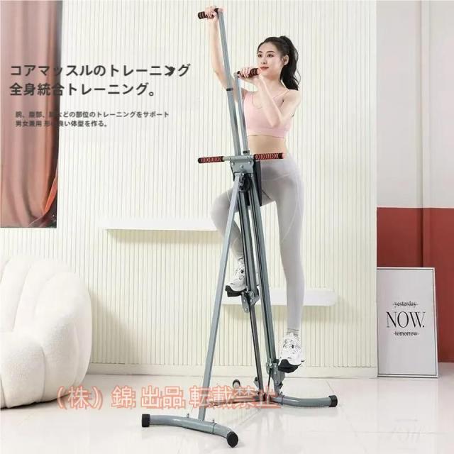 垂直クライマーエクササイズマシン、女性のための全身トレーニング折りたたみカーディオクライミングマシン男性トレーナーステッパーカーディオワークアウトトレ