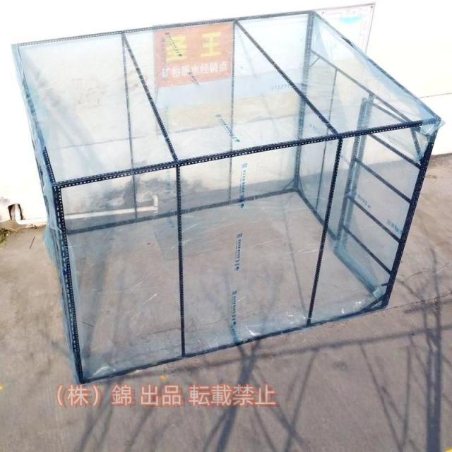 雨棚軒先雨棚透明テントを厚くしたサンルーム 株式会社錦 日除け庭先雨戸四足傘小屋