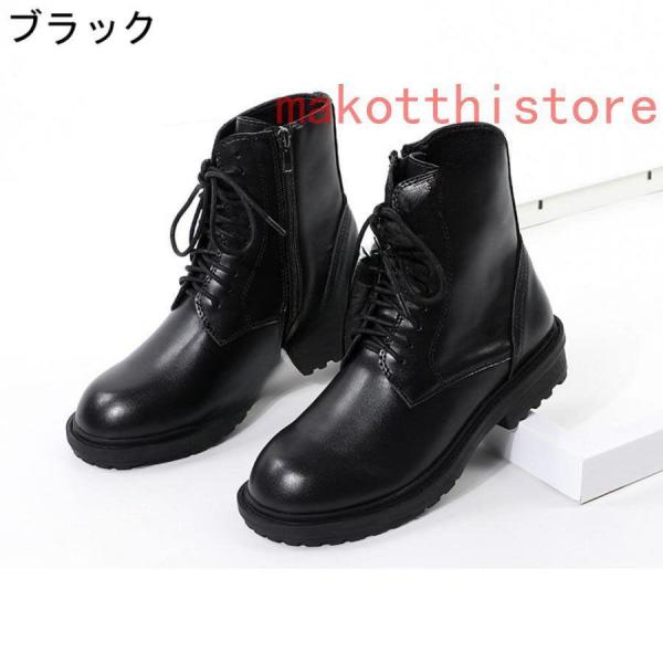 ブーツレディースショートブーツ編み上げブーツショート軽量編み上げ