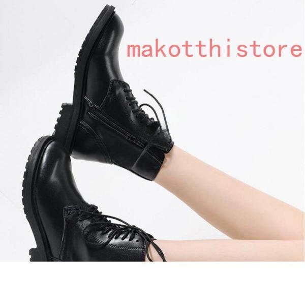 ブーツレディースショートブーツ編み上げブーツショート軽量編み上げ