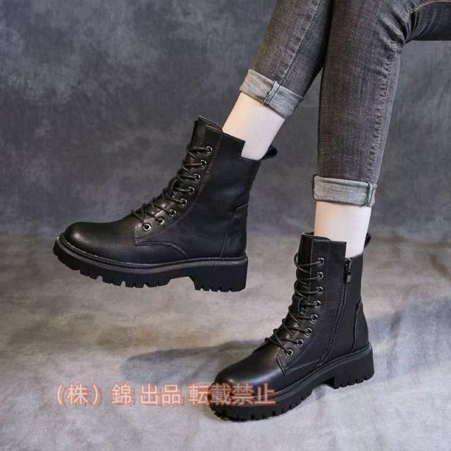 ブーツレディースショートブーツレディース編み上げブーツレースアップブーツレディース編み上げ大きいサイズ株式会社錦疲れないローヒールミドルブーツ春