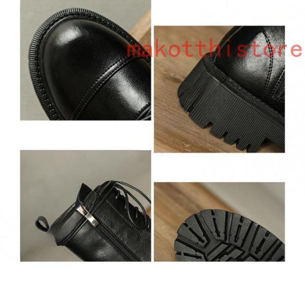 レディース ブーツ シューズ 8ホール 革靴 皮靴 本革 レースアップ クラシック 錦 トレッキング シューズ 通気性 アウトドア 日常着用 安定感有通勤通学 4.5cm