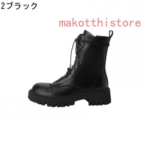 レディース ブーツ シューズ 8ホール 革靴 皮靴 本革 レースアップ クラシック 錦 トレッキング シューズ 通気性 アウトドア 日常着用 安定感有通勤通学 4.5cm