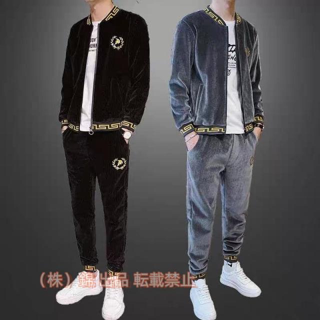 2022新作 ジャージ メンズ 上下 スウェット 上下セット セットアップ パーカーとパンツセット トレーニングウェア 株式会社錦パーカー 秋冬 部屋用　長袖