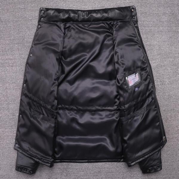 秋冬新作★ 本革★ダックダウンジャケット/防風防寒性/ 株式会社錦 冬新品高級牛革レザーコートライダース黒 秋冬新作☆ 本革☆ダックダウンジャケット/防風防寒性/ 株式会社錦 冬