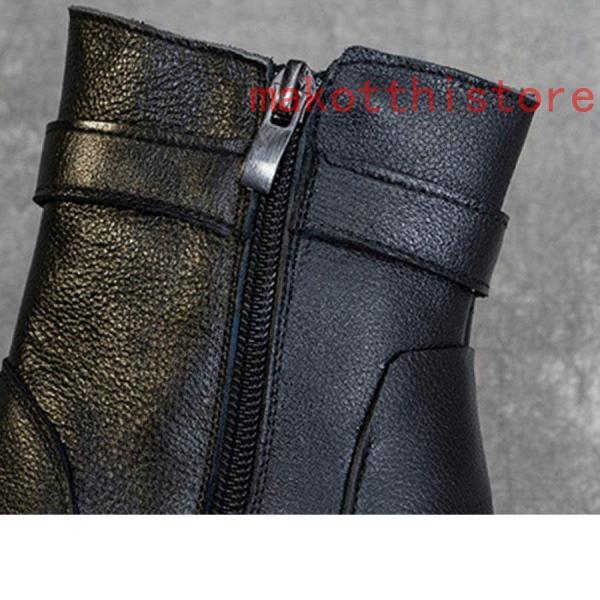 レディースショートブーツぺたんこアンクルブーツ春秋冬防寒滑り止め錦おしゃれエンジニアブーツブーツ本革美脚歩きやすいブーツおしゃれブーツ レディースショートブーツぺたんこアンクルブーツ春秋冬防寒滑り止め錦