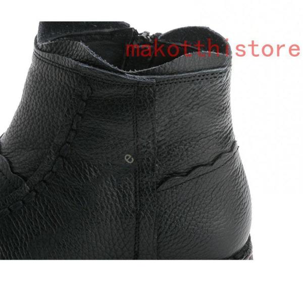 サイドジッパー付きサイドゴアブーツレディースショートブーツ