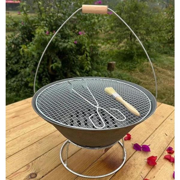 庭園家庭用便携式鋳鉄火鉢バーベキューグリル 炭焼きオーブン 株式会社