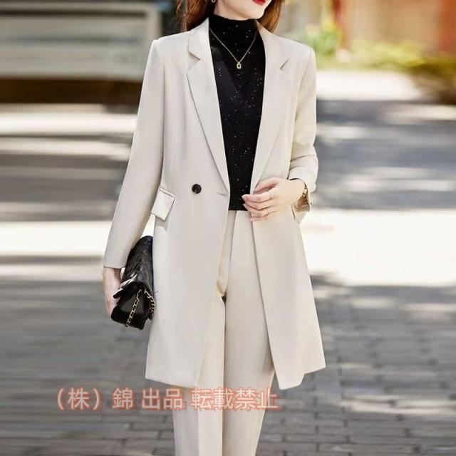 スーツ レディース パンツスーツ ビジネススーツ テーラードジャケット 2点セット 入学式 卒業式 株式会社錦 セレモニースーツ 大きいサイズ 女性 就活 通勤