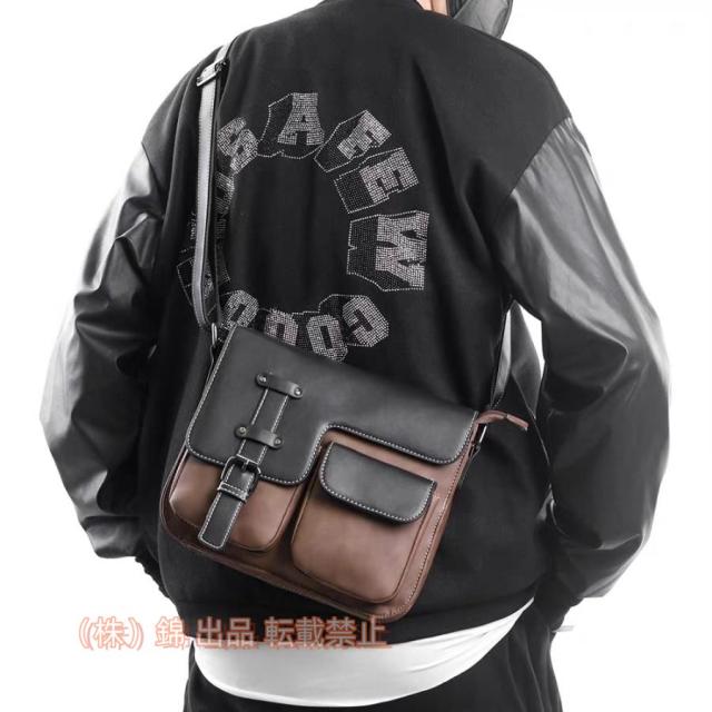 新入荷★牛革メンズバッグ 本革 レザー ショルダーバッグ 通学 株式会社錦 通勤 斜め掛けバッグ メッセンジャーバッグ ビジネスバッグ
