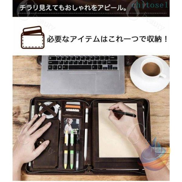 Pro収納バッグ iPad収納バッグ Pro11ケース 9.7 10.5 11インチ 大容量ゾンチー本革 おしゃれ 耐衝撃 全面保護 第9世代 10.5インチ レザーケース 衝撃吸収 耐汚れ_11