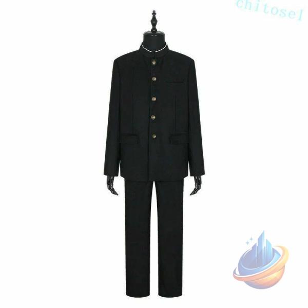 洗濯機丸洗い メンズ 学生服 上下セット 超黒ハイグレード 上着 ズボン 形態安定ゾンチースリム体 全国標準型 男子 冬 制服 黒 詰襟 ラウンド襟 学ラン ふんわり_15