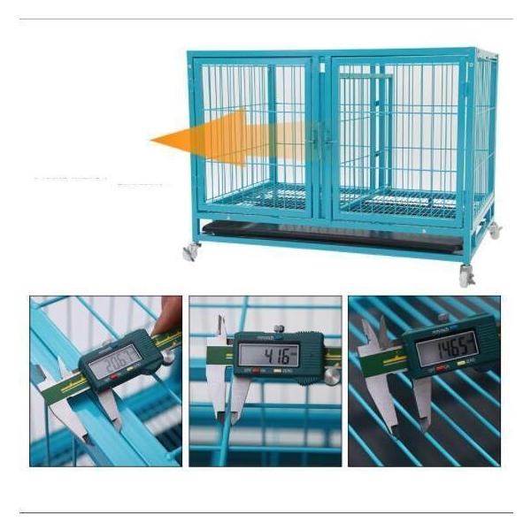 ペットゲージ ペットホテル ペットショップ クリニック 犬小屋 大型2段 ###ゲージD192###