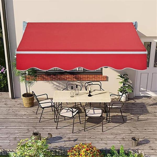 防水およびUV 伸縮式 オーニングテント 、 壁際 2/3/4/5M アウトドアオーニング、株式会社錦アルミ合金 庭の日よけ格納式キャノピーオーニン