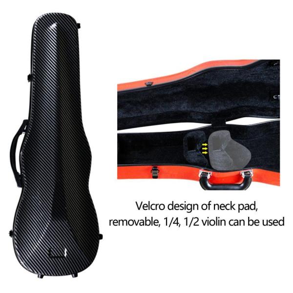 1 / 4、1 / 2バイオリンハードケース、バックパックストラップ付き