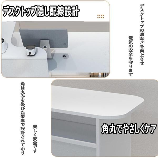 受付カウンター レジ カウンターレジ おしゃれ 株式会社錦 レジカウンター 受 レジ 120*50*100CM 画像通り(左回転)_4