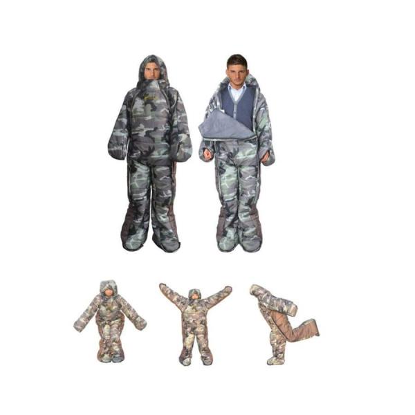 着る袋 寝袋 人型 歩ける あったか ポカポカ キャンプ 登山 株式会社錦 車中泊 防災 -5℃-5℃適用 男女兼用