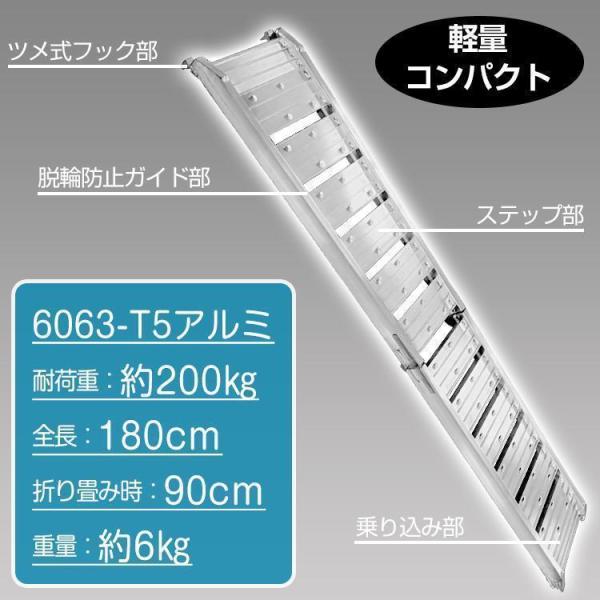 ラダーレール 折りたたみ 二つ折り アルミ ブリッジ アルミラダー 