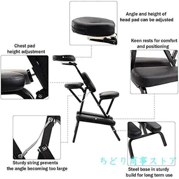 折りたたみ式マッサージチェア高さ調節可能なポータブルタトゥーチェア