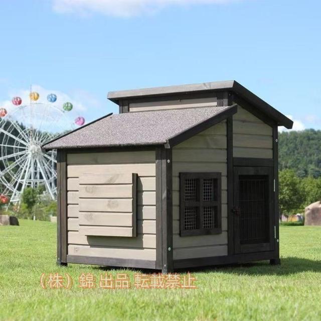 ペットケージ 犬用サークル 中、大型犬 ケージ ，無垢材の犬小屋 屋外の木造犬小屋 大型犬小屋 株式会社錦 屋外防水犬小屋 (Size : 84*74*80cm)