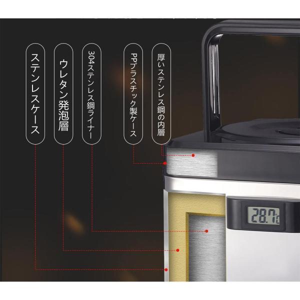 ステンレス ウォータージャグ ホワイト シルバー保温保冷ポット