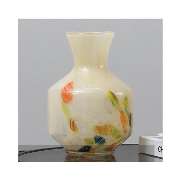 硝子壺 瑠璃色 瑠璃硝子 鼻炎壺 藍彩 武士 時代物 瑠璃硝子 鼻炎壺