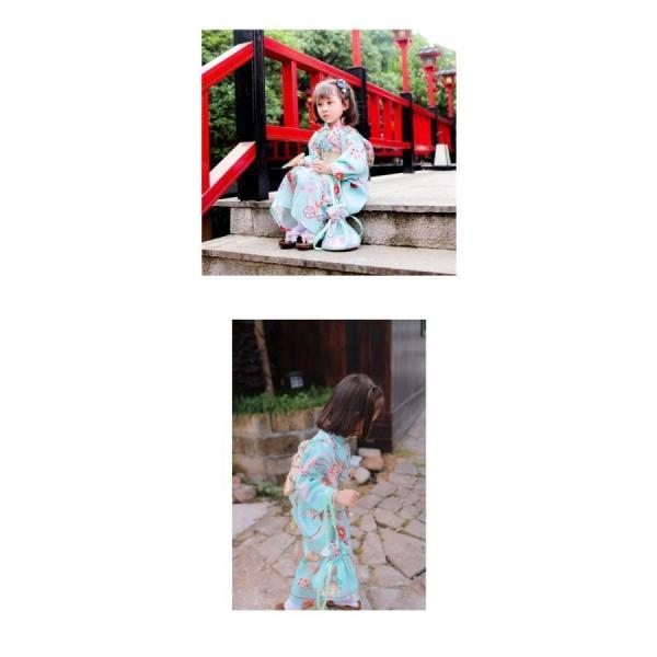 着物 子供 女の子 七五三 春 夏 秋 100日祝い 初節句 3点セット オーガニックコットン カバーオール 赤ちゃん 株式会社錦 ベビー フォーマル ベビー服 ベビー袴