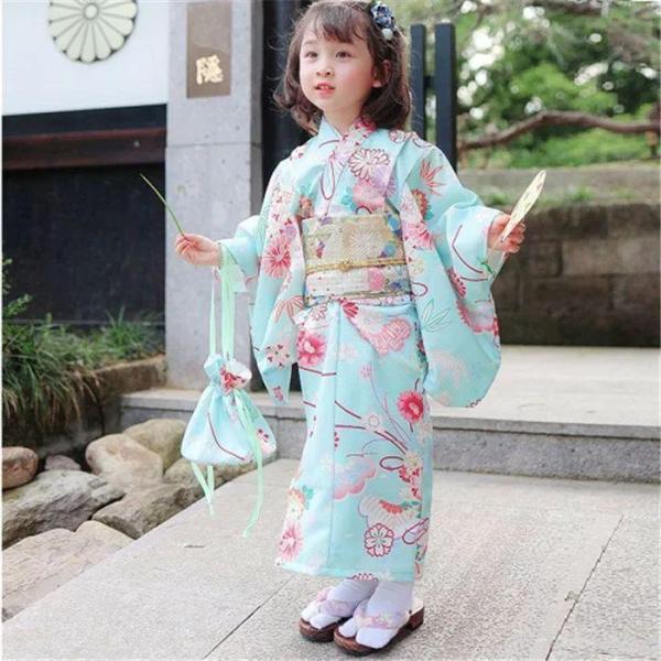 着物 子供 女の子 七五三 春 夏 秋 100日祝い 初節句 3点セット オーガニックコットン カバーオール 赤ちゃん 株式会社錦 ベビー フォーマル ベビー服 ベビー袴