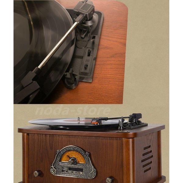 貴族高級軽い贅沢品 レトロな最高コレクション 蓄音機 SP盤 33、45、78回転対応 レコード　針付き 株式会社錦 木製 家具 音響_6