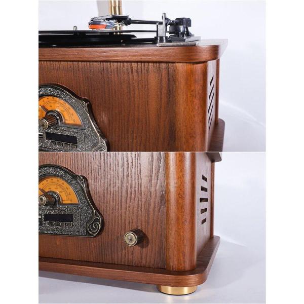 貴族高級軽い贅沢品 レトロな最高コレクション 蓄音機 SP盤 33、45、78回転対応 レコード　針付き 株式会社錦 木製 家具 音響_7