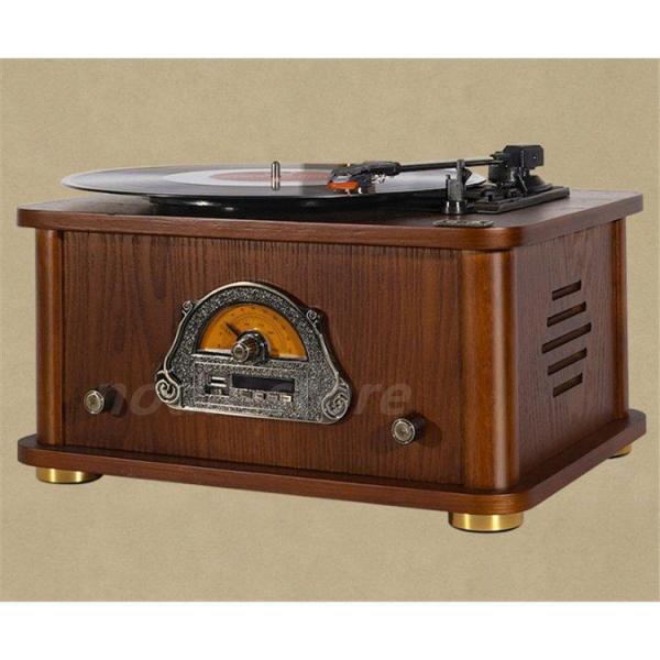 貴族高級軽い贅沢品 レトロな最高コレクション 蓄音機 SP盤 33、45、78回転対応 レコード　針付き 株式会社錦 木製 家具 音響_8