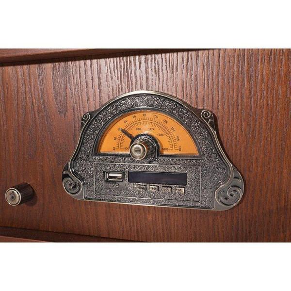 貴族高級軽い贅沢品 レトロな最高コレクション 蓄音機 SP盤 33、45、78回転対応 レコード　針付き 株式会社錦 木製 家具 音響_9