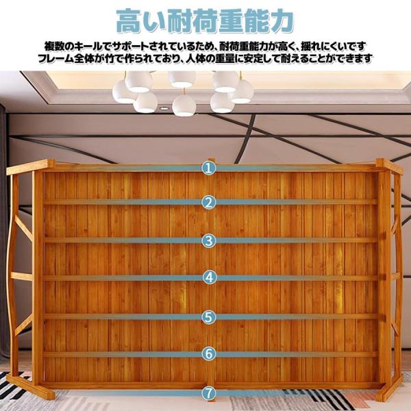 天然竹製ベッドフレーム折り畳みベッド竹庭ベッドフレーム折りたたみ