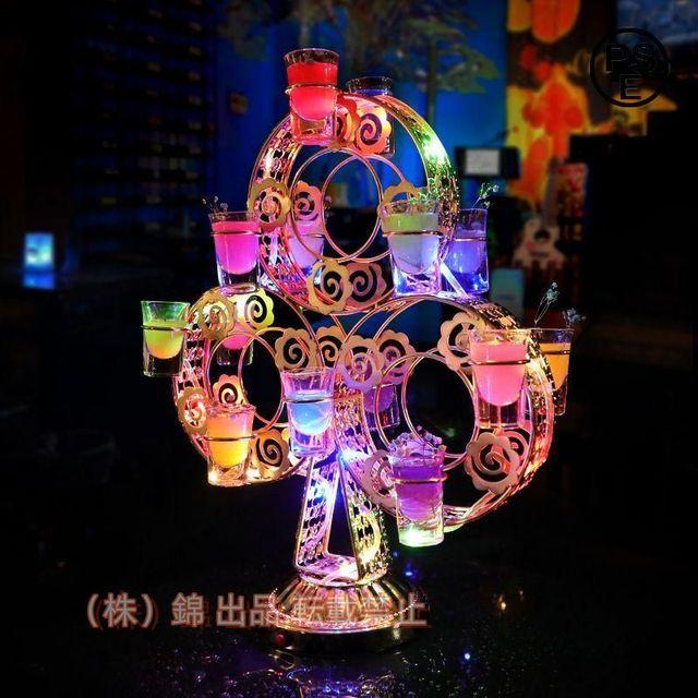 テキーラ観覧車コカボムタワーLEDワイングラスホルダー（7?15日でお