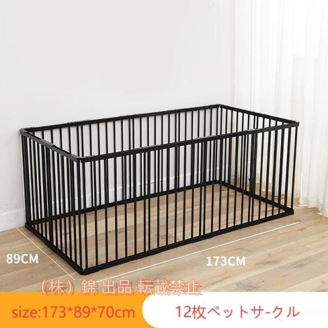 PETTOM ペットサークル 犬用ケージ 犬ゲージ ペットサークル 屋根付き