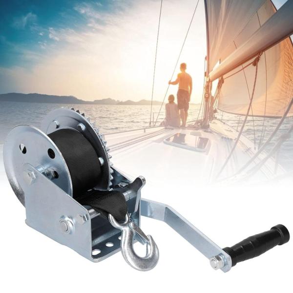 手動ウインチ、ボート用トレーラー用8Mストラップ付き高品質炭素鋼