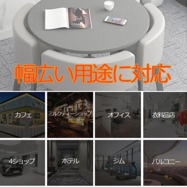 ダイニングテーブルセット4人用食卓テーブル簡易応接 商談 テーブル＆チェア コンビショップ 会議テーブル＆チェア オフィス 株式会社錦カジュアル 小型_5