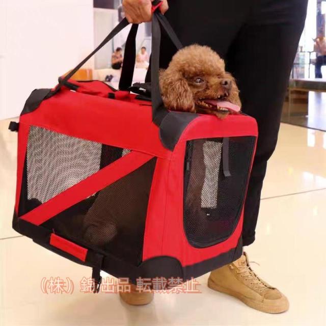 ペットケージ ペットクレート S M L XLサイズ 折りたたみ ソフトケージ ペットボックス 株式会社錦犬 猫 車載