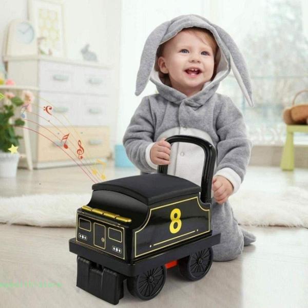 電車のおもちゃセット付きトラック電気自動車子供の男の子と女の子の電動4輪車用音と光、子供のクリスマスプレゼント付き (色 : S) 電車のおもちゃセット付きトラック電気自動車子供の男の子と女の子の電動4