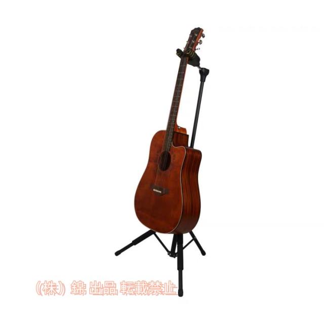 ギタースタンド折りたたみ式立て式重力自動ロック地震転倒防止転倒防止用ゴム付き高さ調整可能株式会社錦多用途アコースティッククラシックエレクトリックエレ