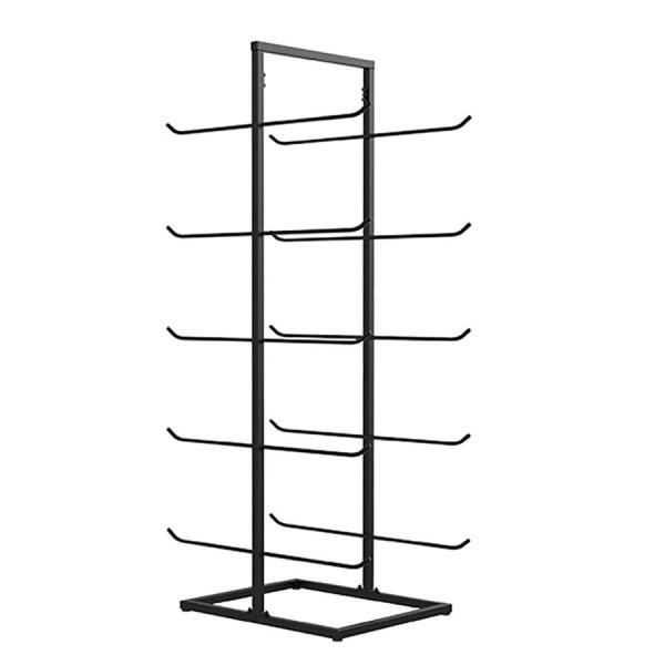 ヨガマット ストレージラック 株式会社錦 黒の5層自立型フォーム