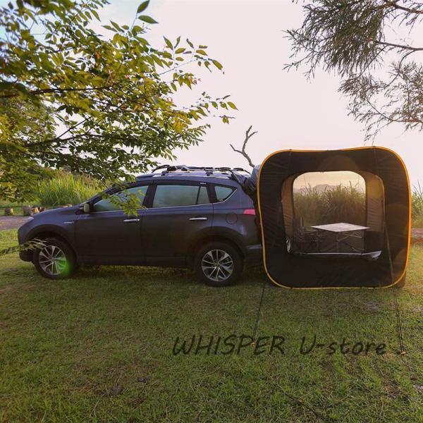 防災対策 車中泊テントカーサイドタープ トランクテントポップアップ