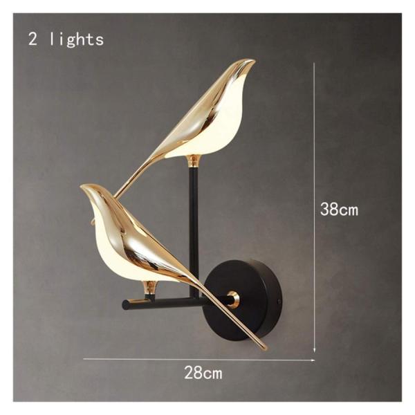 ブラケットライト ポストモダン鳥のLEDウォールランプノルディック