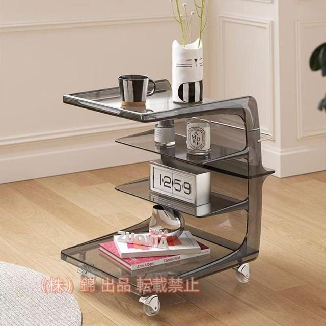 アクリル コーヒーテーブル 透明 シンプルな エンドテーブル ロー