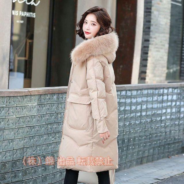 ダウン90% 秋冬　ダウンコート レディース ダウンコート ミドル丈　フード付き レディース 株式会社錦ダウンジャケット ミドル丈　コート アウター ダウン 軽量