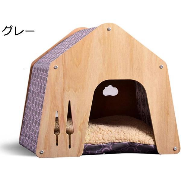 犬小屋 屋外用 中型犬 木製 小型屋外 犬舎 グレー 大型犬 小型犬 60*55 超小型犬 株式会社錦猫ハウス ペット犬の小屋 屋内 全天候型 防水_3